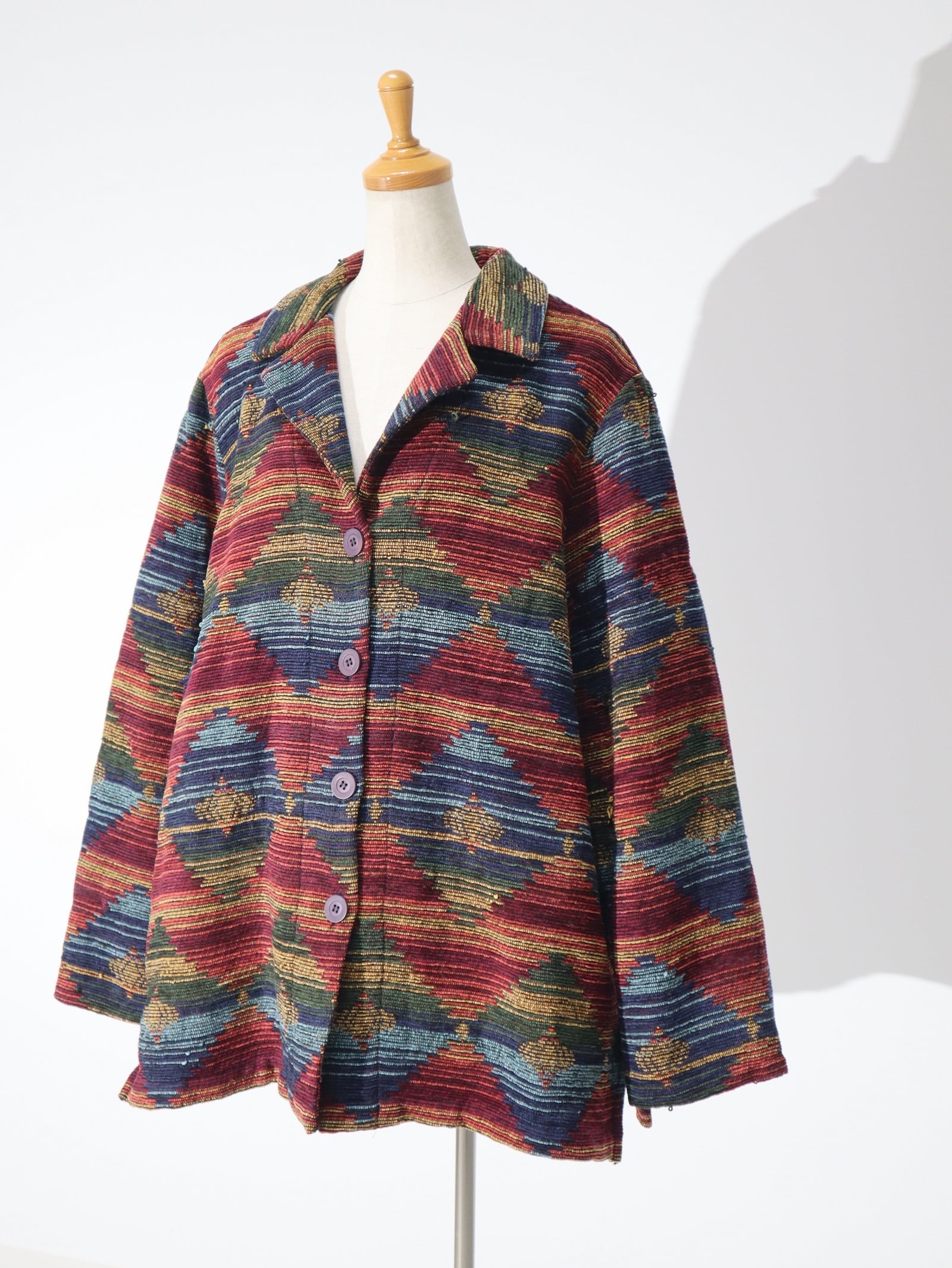 オーストラリア製 マルチカラー デザイン 3D ニット セーター coogi 風