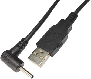 【人気】【カモン(COMON)製】USB(A)⇔DCジャック(外径：3.0φ/内径：1.1φ/L型)/黒/1.2m【DC-3011A】