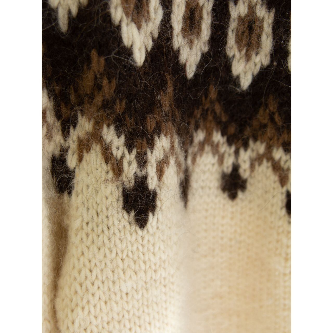 【Unknown brand】Nordic sweater（手編みノルディックセーター プルオーバーニット）12a