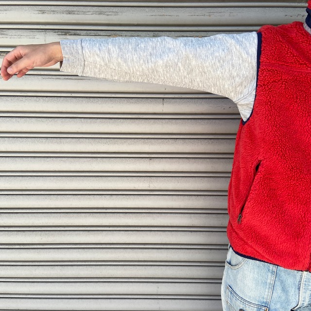 patagonia クラシックレトロXベスト ボアフリース 12年製 赤 S