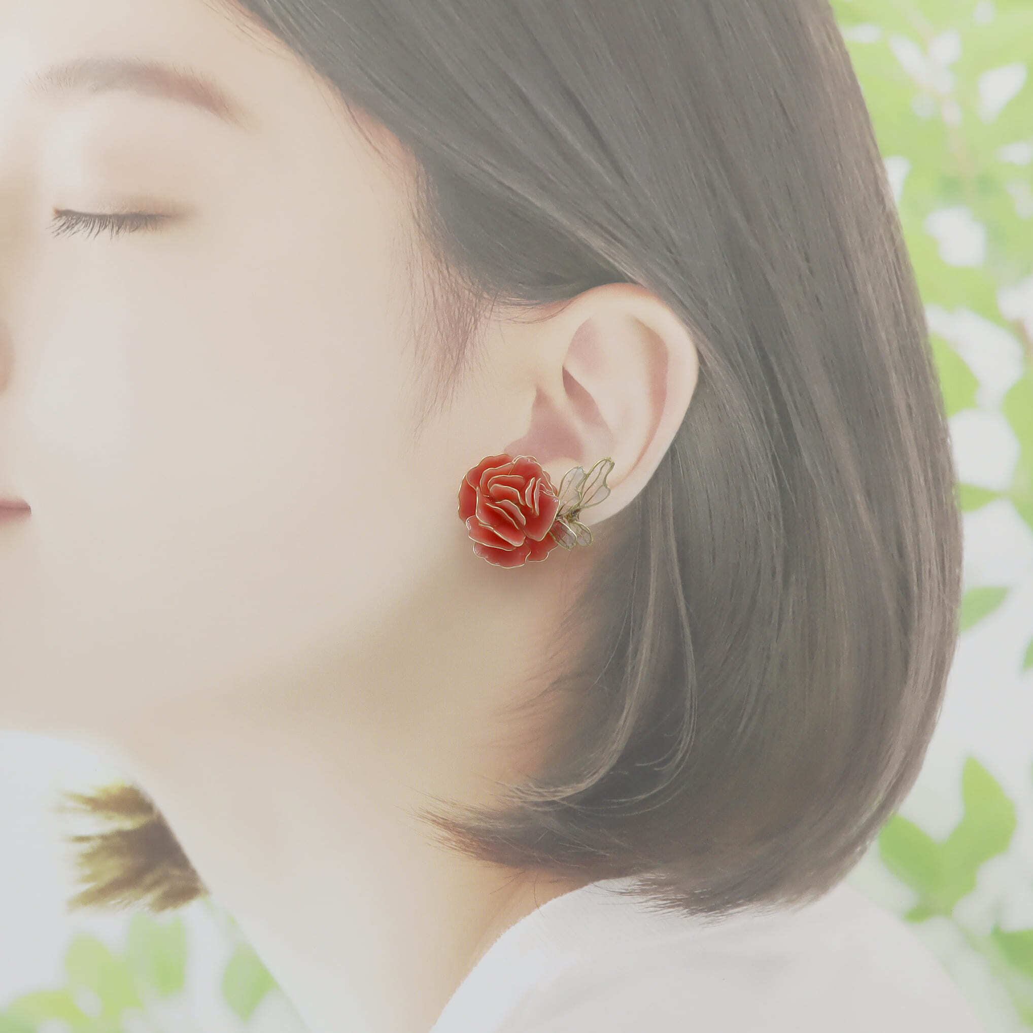 shy fairyピアス（peony）