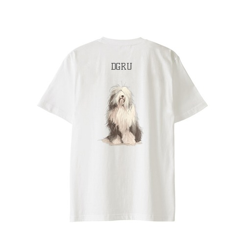 オールド・イングリッシュ・シープドッグ　バックデザインTシャツ