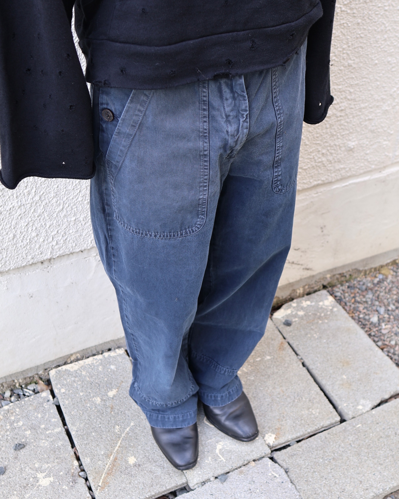 【DRIES VAN NOTEN】deformed work pants