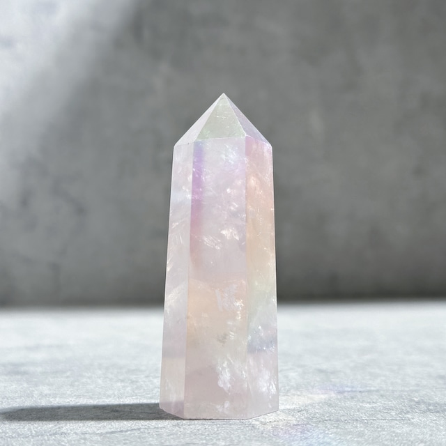 エンジェルオーラローズクォーツ タワー93✧ Angel Aura Rose quartz ✧天然石・鉱物・パワーストーン