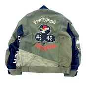 【bomber33】再構築リバーシブルボンバー Kimono×Military MIX BOMBER JACKET