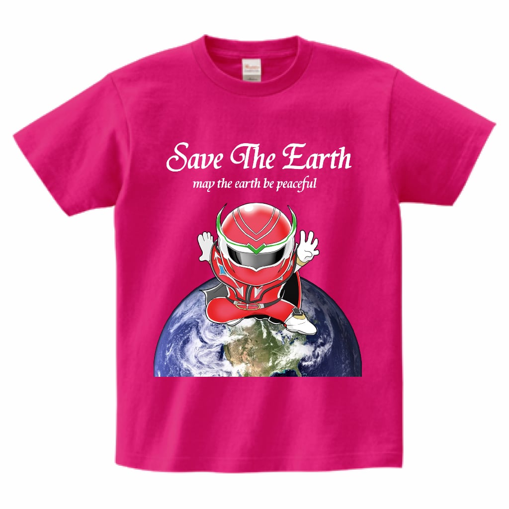 ネイチャーレッド】Save The EarthTシャツ（ホットピンク） | ほとぽけっと