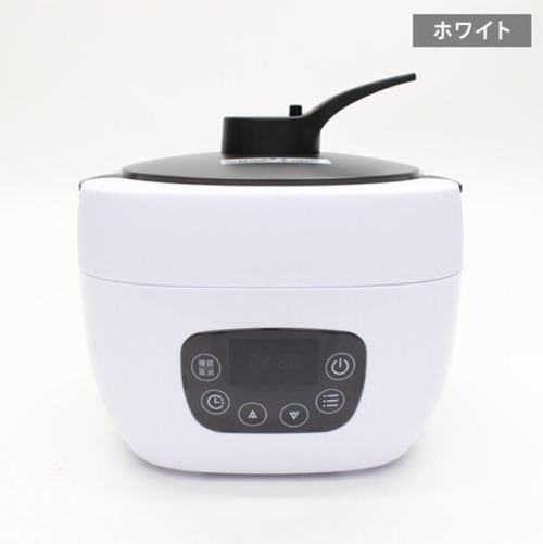 ROOMMATE　アップルポット　糖質カット炊飯・万能調理器ホワイト　NC-F180 WHの商品画像2