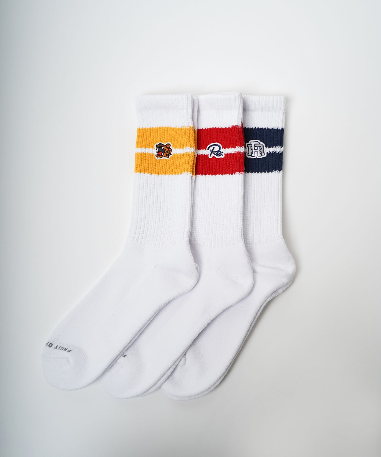 【#Re:room】#RE:ROOM×FRUITS OF THE LOOM ICON 3P SOCKS［REG181］