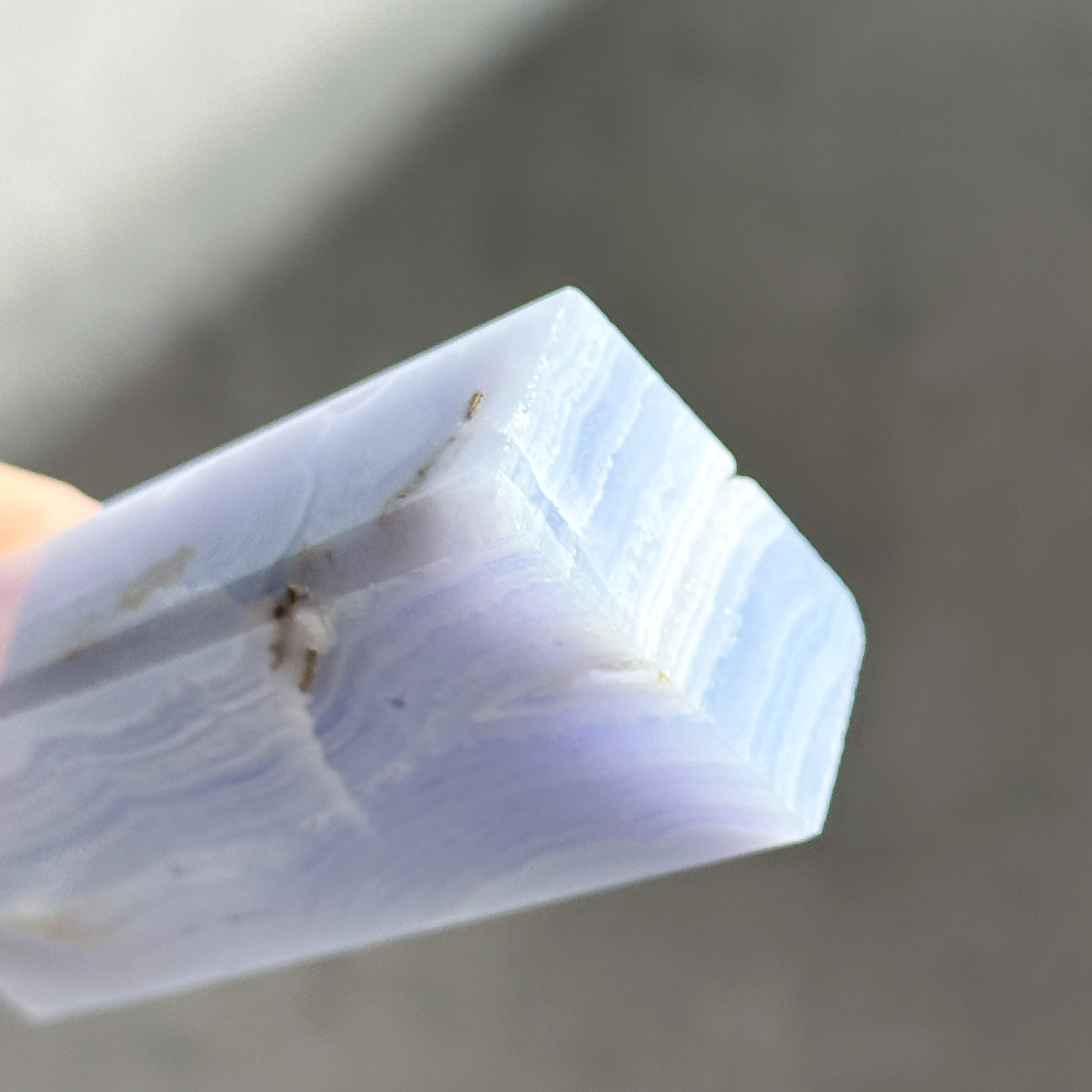 ブルーレースアゲート タワー 12◇ Blue Lace Agate ◇天然石・鉱物