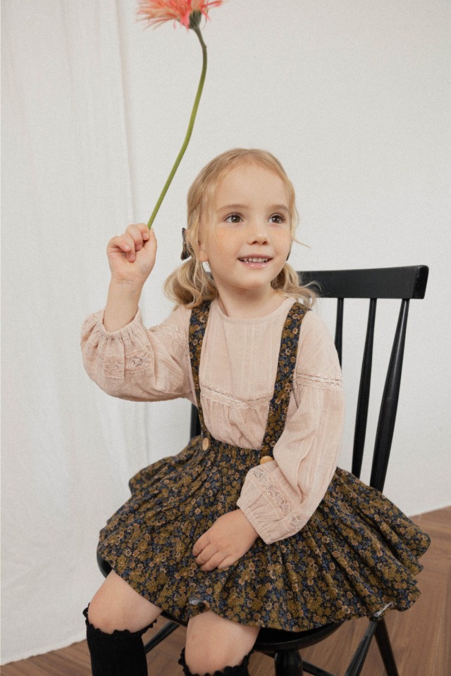 【wonny ribbon/予約7/31 21:00〆切】Clara blouse - pink beige