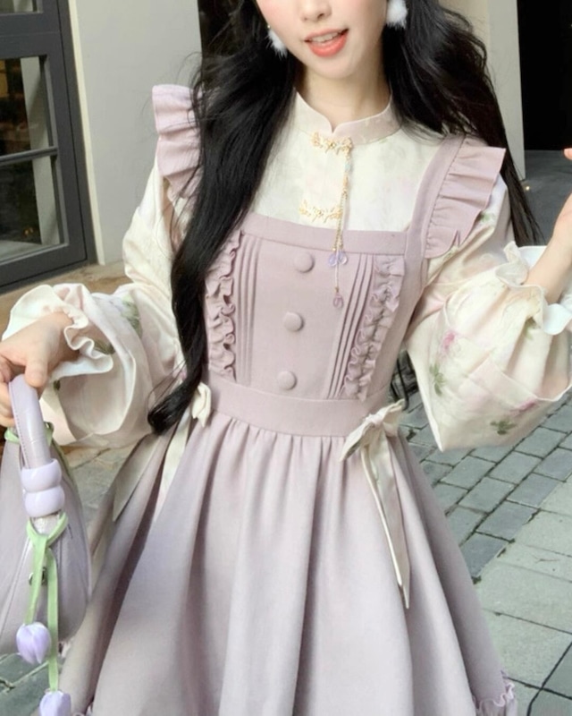 グレープチャイナブラウス  25W08423