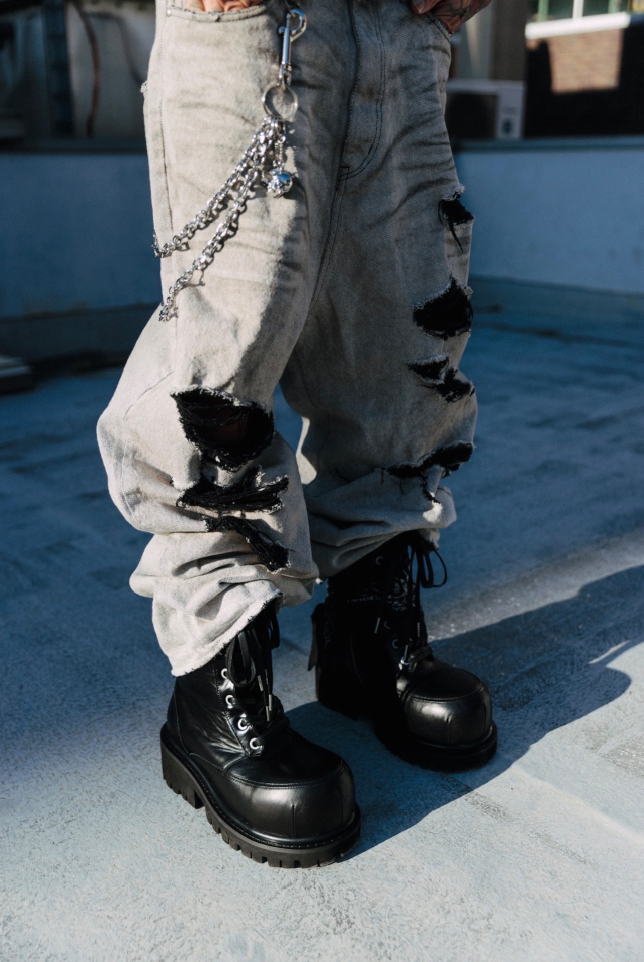 Obsidian Recurve Boots "Cow Leather"