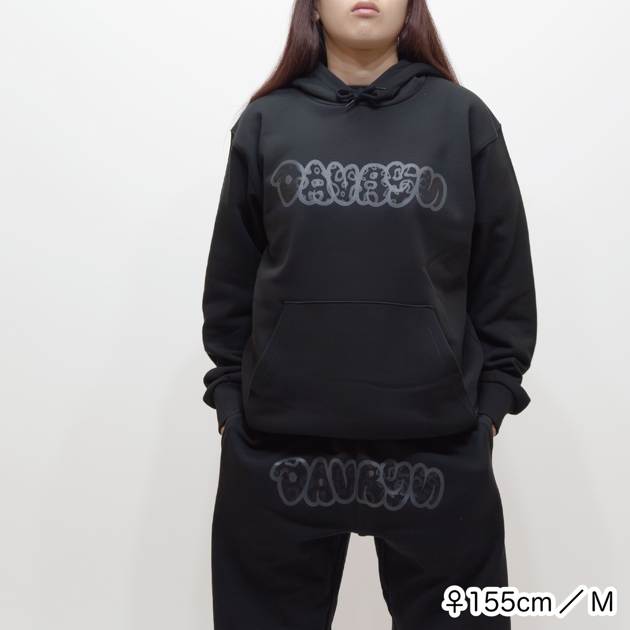DAVRYU leopard BBB HOODIE [ブラック]