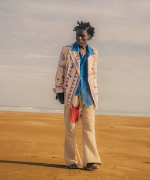 Lamrof / LM-26SS-PT04  SWEAT BELL BOTTOMS (BEIGE)