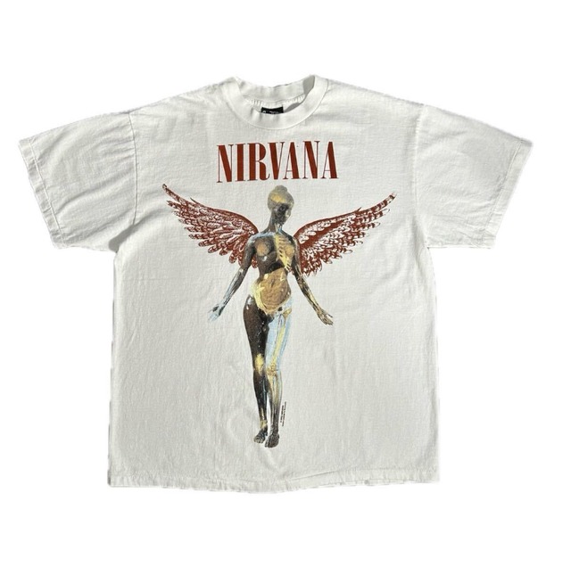 11543 NIRVANA Tシャツ ロックTシャツ バンドT 両面 L