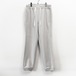 Wool felt cable jogger pants / Silver white