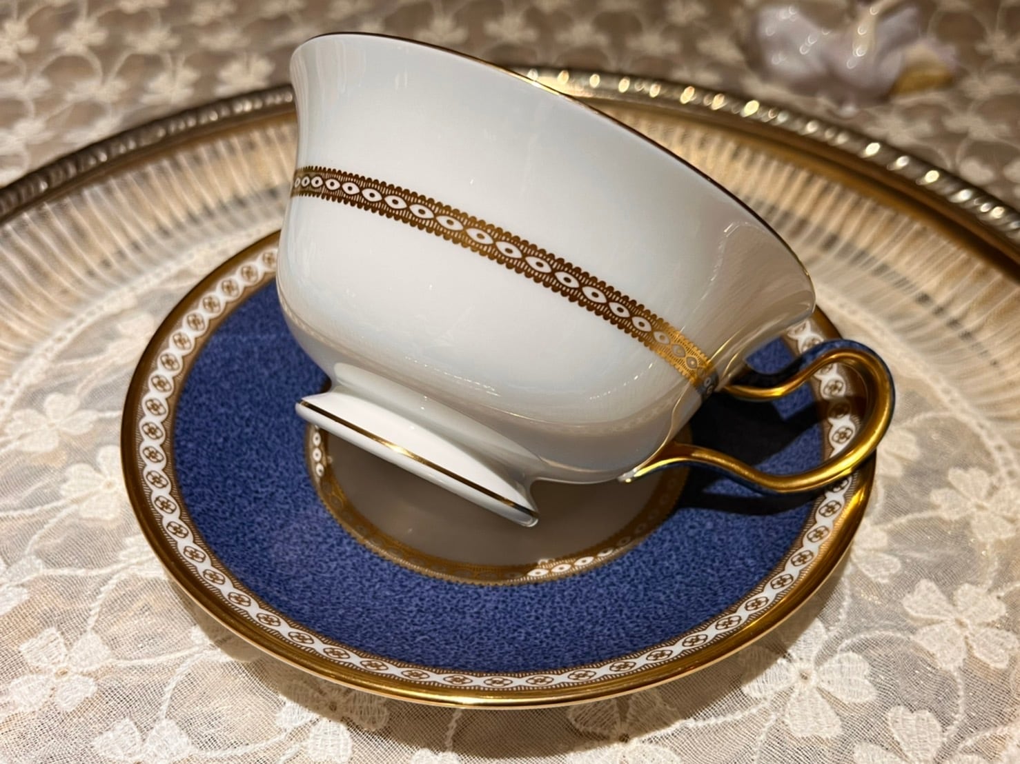 ウェッジウッド ユーランダー パウダールビー ティーセット WEDGWOOD