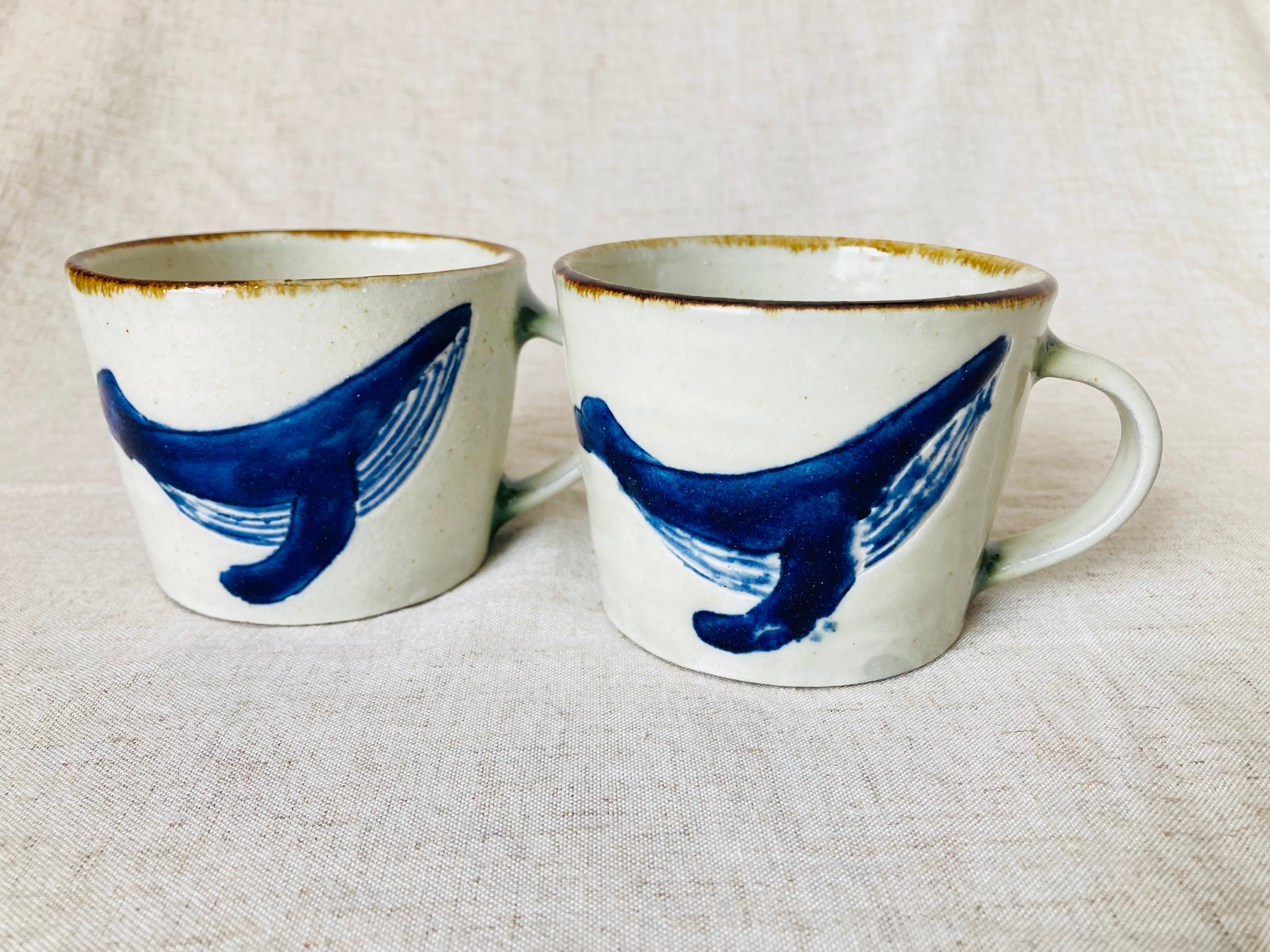 やちむん クジラ・マグカップ（やちむん工房mug） | &kiitos