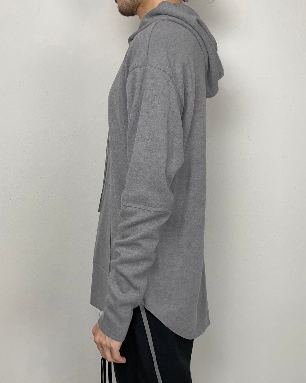 ASKYY / DOCKING HOODIE KNIT / HEATHER GRY | ASKYY TOKYO FLAGSHIP