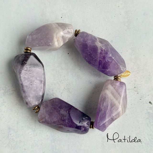rough rock bracelet（アメジスト）