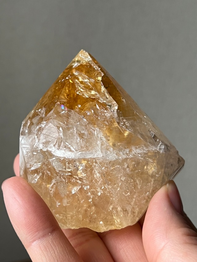 シトリン原石(レインボー) 189g