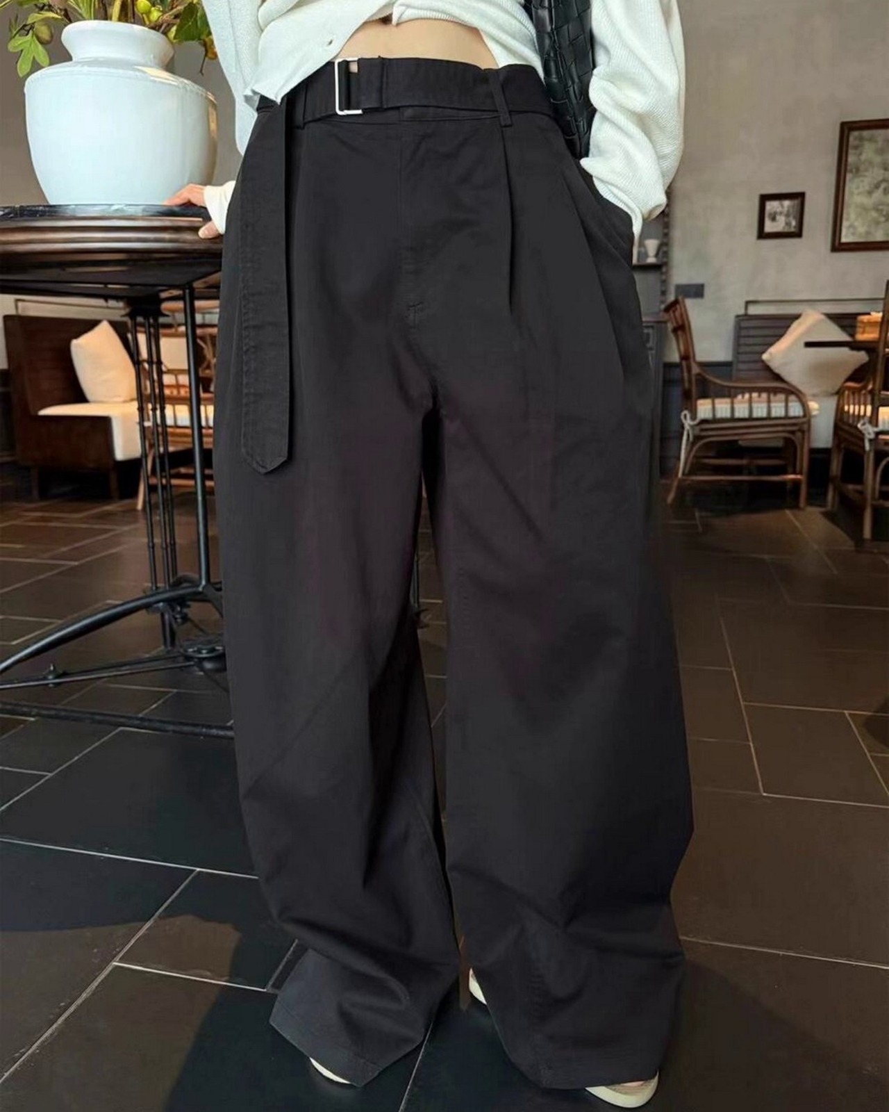 ボリュームストレートワイドパンツ 3color A0542 - 16