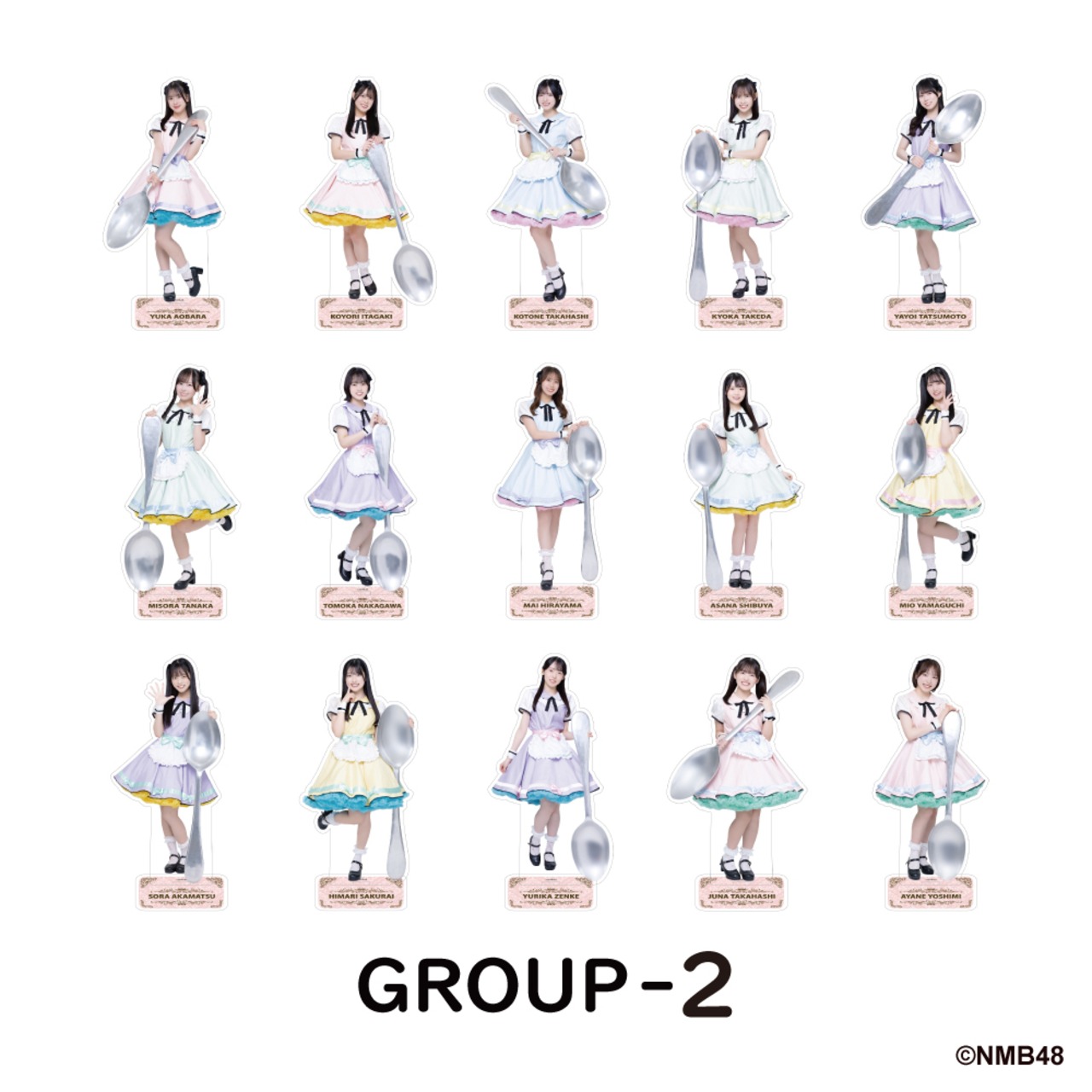NMB48 × good spoon トレーディングアクリルスタンド 【グループ1・2・3】