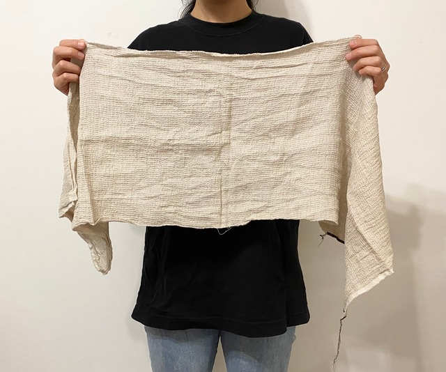 リネンワッフル　その他天然素材　はぎれ