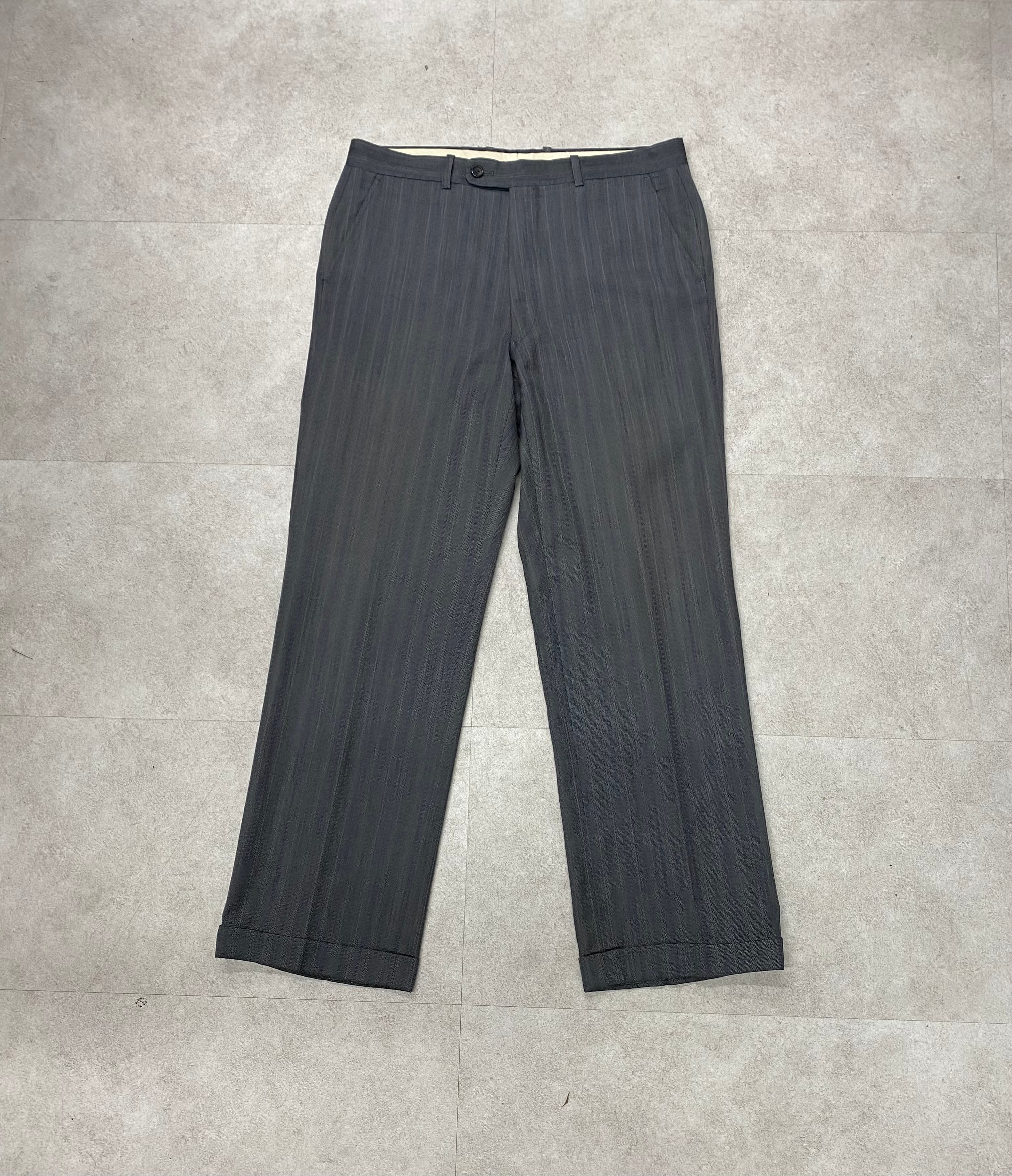 80-90sChristianDiorMonsieur Wool Regimental Stripe Slacks 80-90sChristianDiorMonsieur Wool Regimental Stripe Slacks