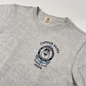 CAPTAIN SANTA キャプテンサンタ 背中BIGプリント 半袖Tシャツ サイズ LA /グレー/レディース