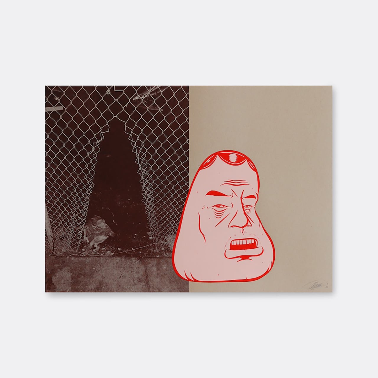 【ピーク』バリー・マッギー　シルクスクリーン バリー・マッギー：シルクスクリーンプリント・リサイクル