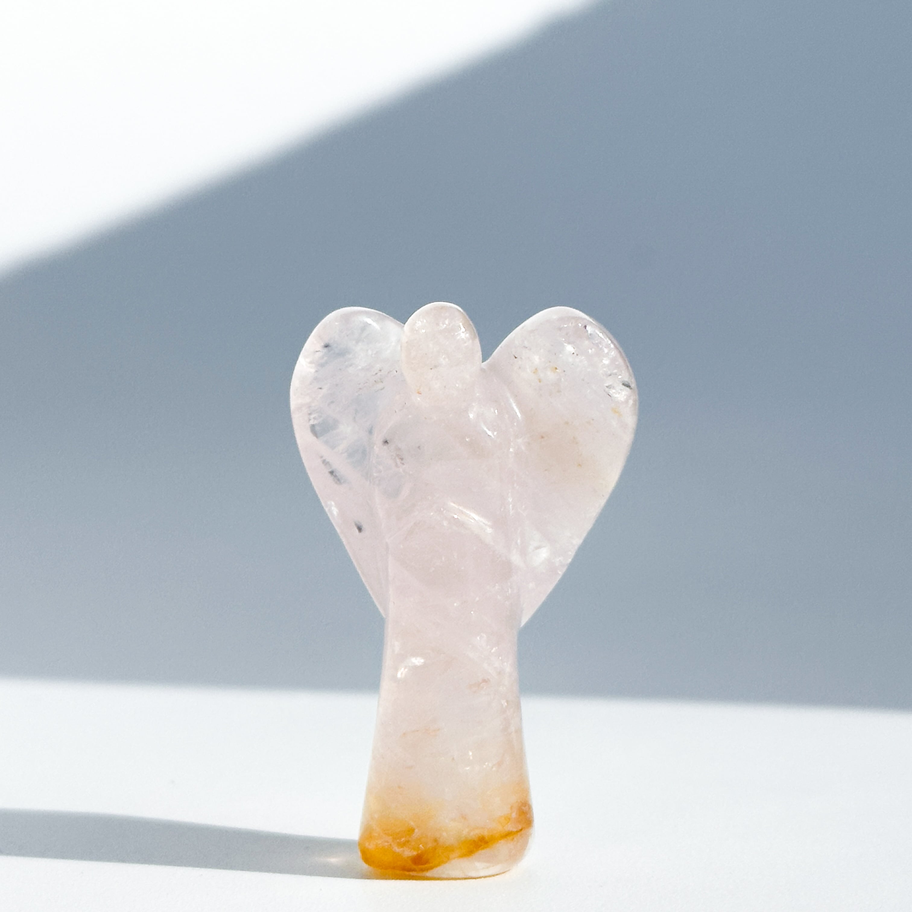 ゴールデンヒーラー×ローズクォーツ ミディアムエンジェル 21◇ Golden Healer × Rose Quartz Angel◇天然石・鉱物・パワーストーン