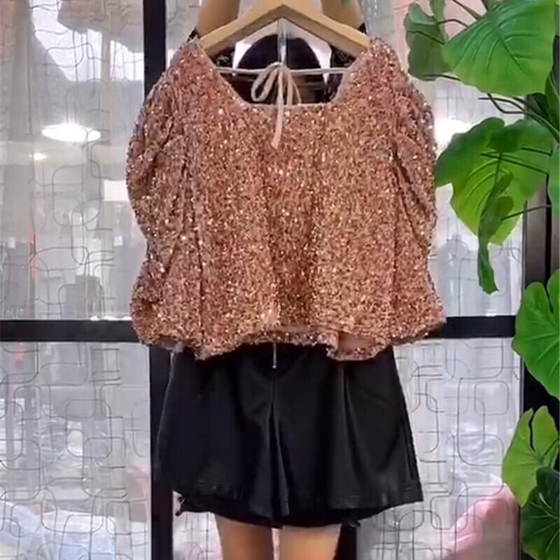 Tシャツ オータムルーズ薄手カラートップス 大きめサイズ 秋物 スクウェア ミックスインファッション22304653764