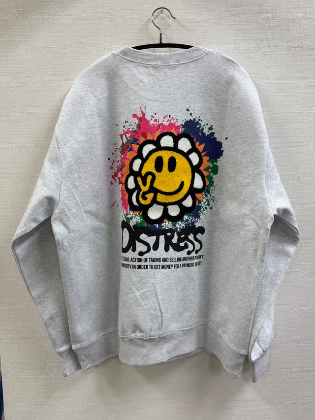 新作 BARON トレーナー フラワー刺繍 baro002