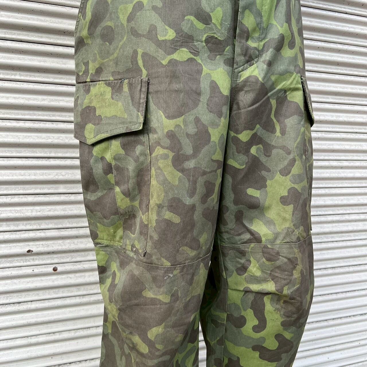 希少 00s エストニア軍 実物 フィールドパンツ カーゴパンツ 迷彩