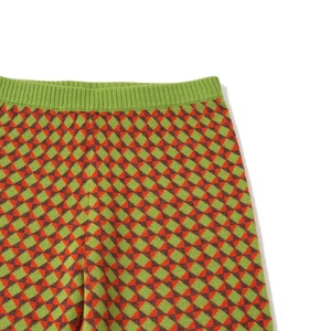 Knit Planet / Mosaic Trousers - GREEN