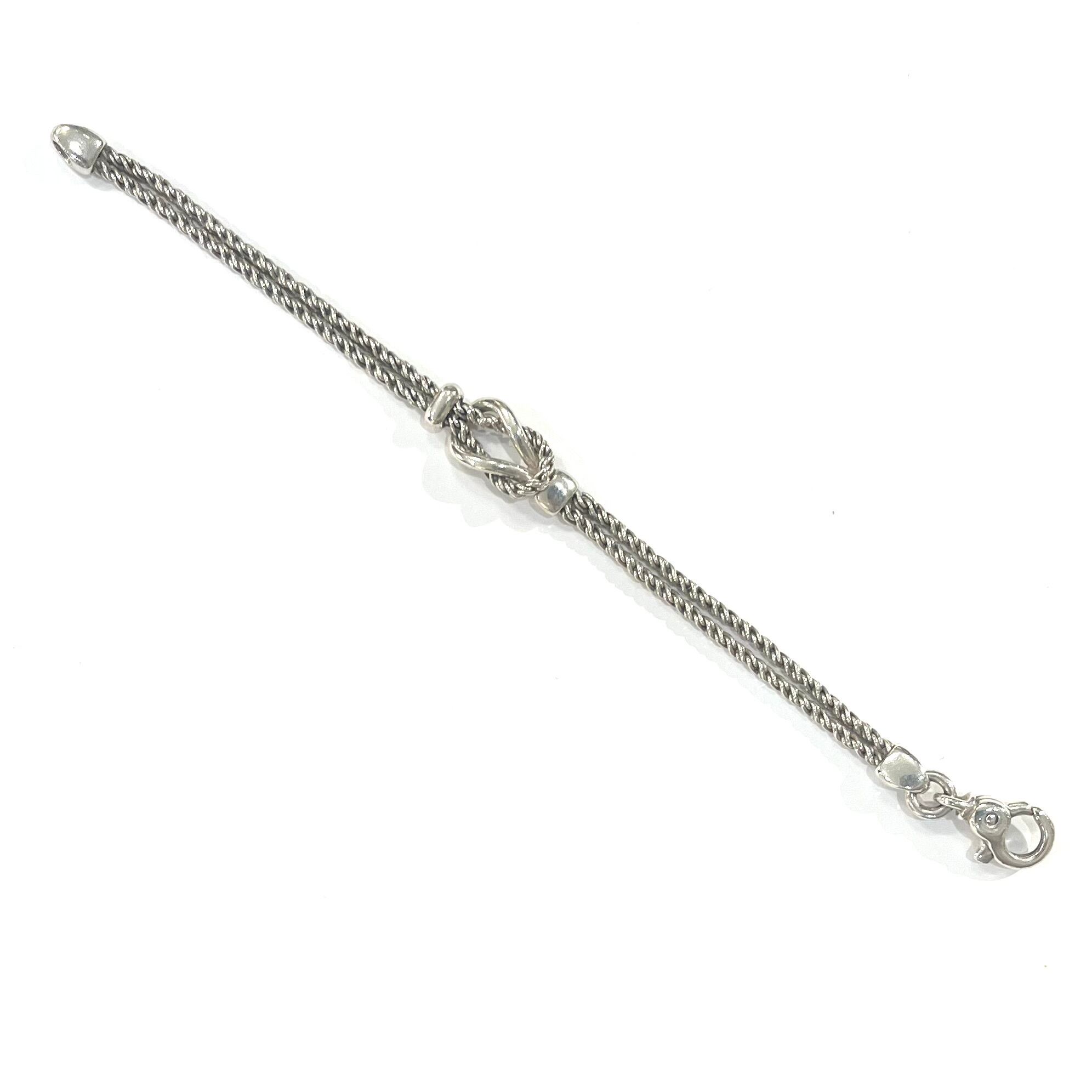 希少【TIFFANY&CO.】 2572 ティファニー アンドコーダブルロープ