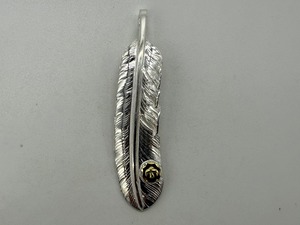 新品 金メタル付特大フェザー左 現行11.57g