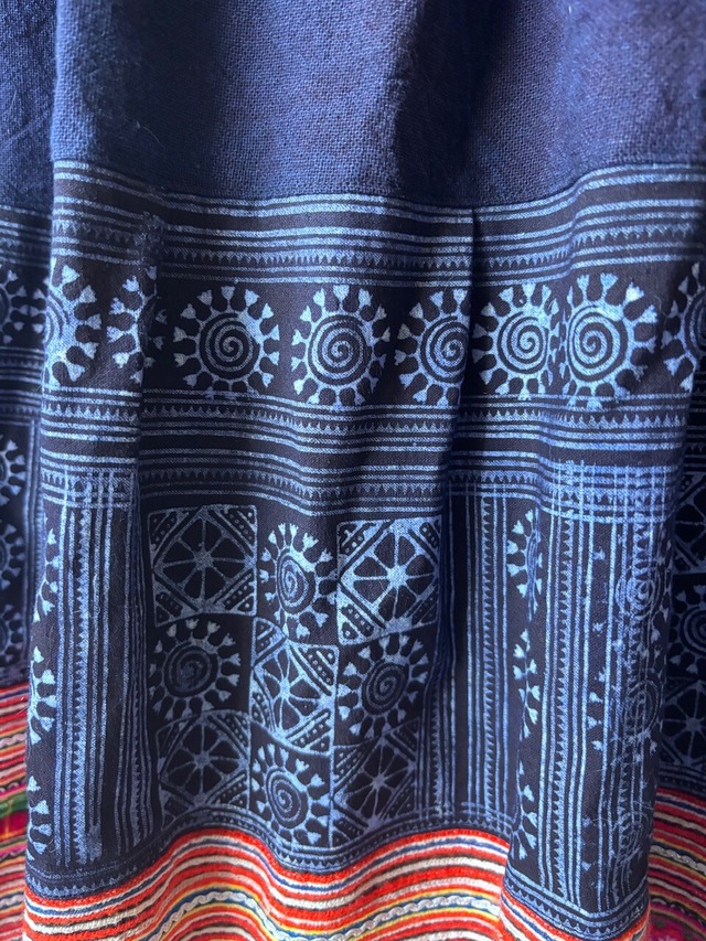 花モン族スカート 095 ロング 裾”ハーフ”ボリューム bamiオリジナル