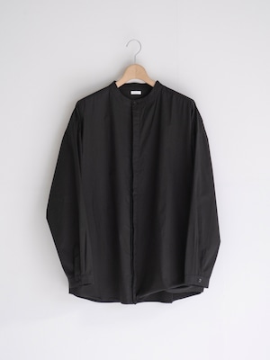 SEEALL EXTRAOVER BAND COLLAR SHIRTS BLACK SAU51 SH382
