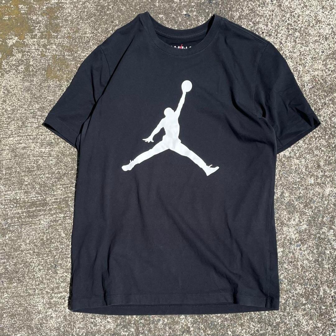 【XLサイズ】AIR JORDAN / NIKE ビッグジャンプマン モノクロ 古着 Tシャツ