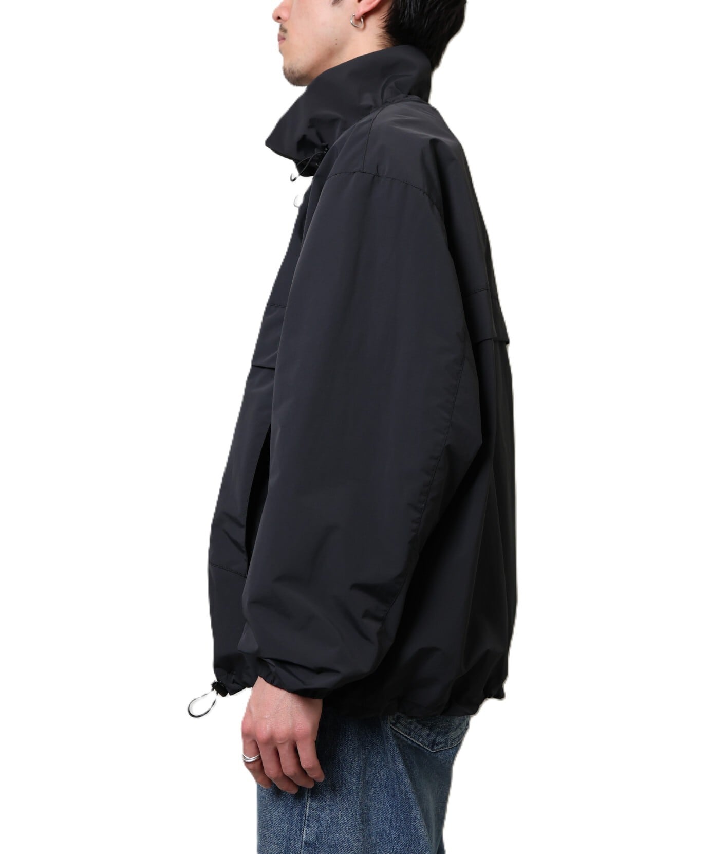 UNUSED / US2539 PULLOVER NYLON JACKET (BLACK) | AfterSchool