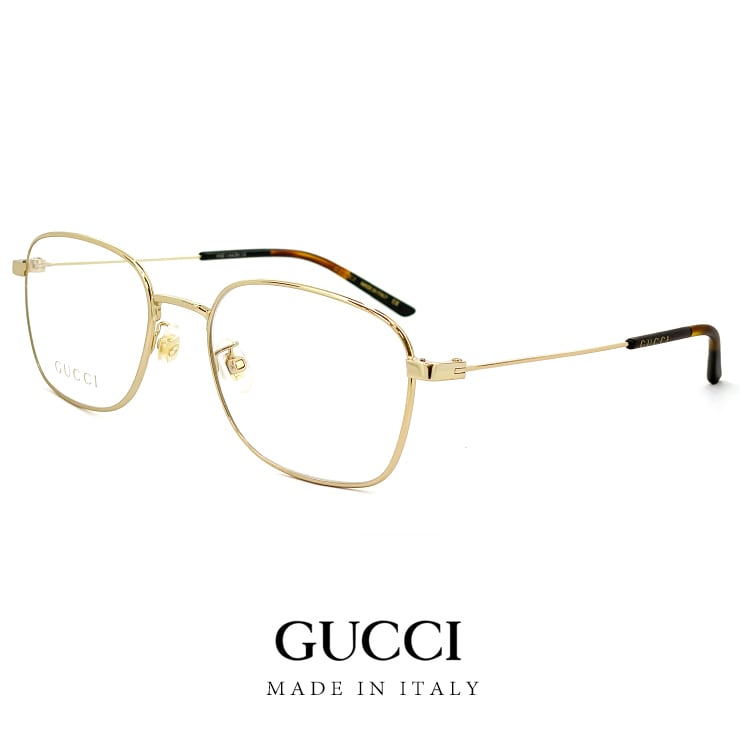 GUCCI グッチ メガネ gg0685oa-001 スクエア ゴールド カラー メタル