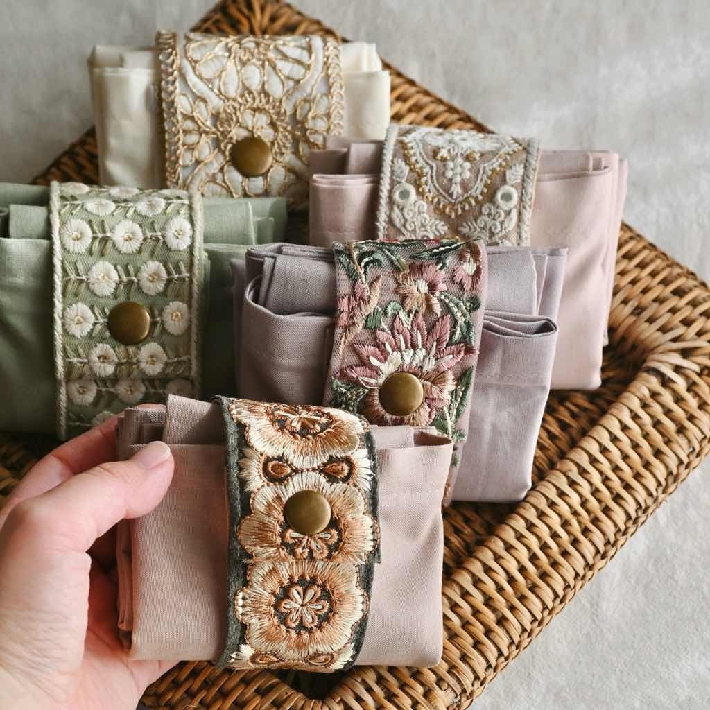 ヴィンテージファブリック インド刺繍 インテリア ボックス 【公式通販】