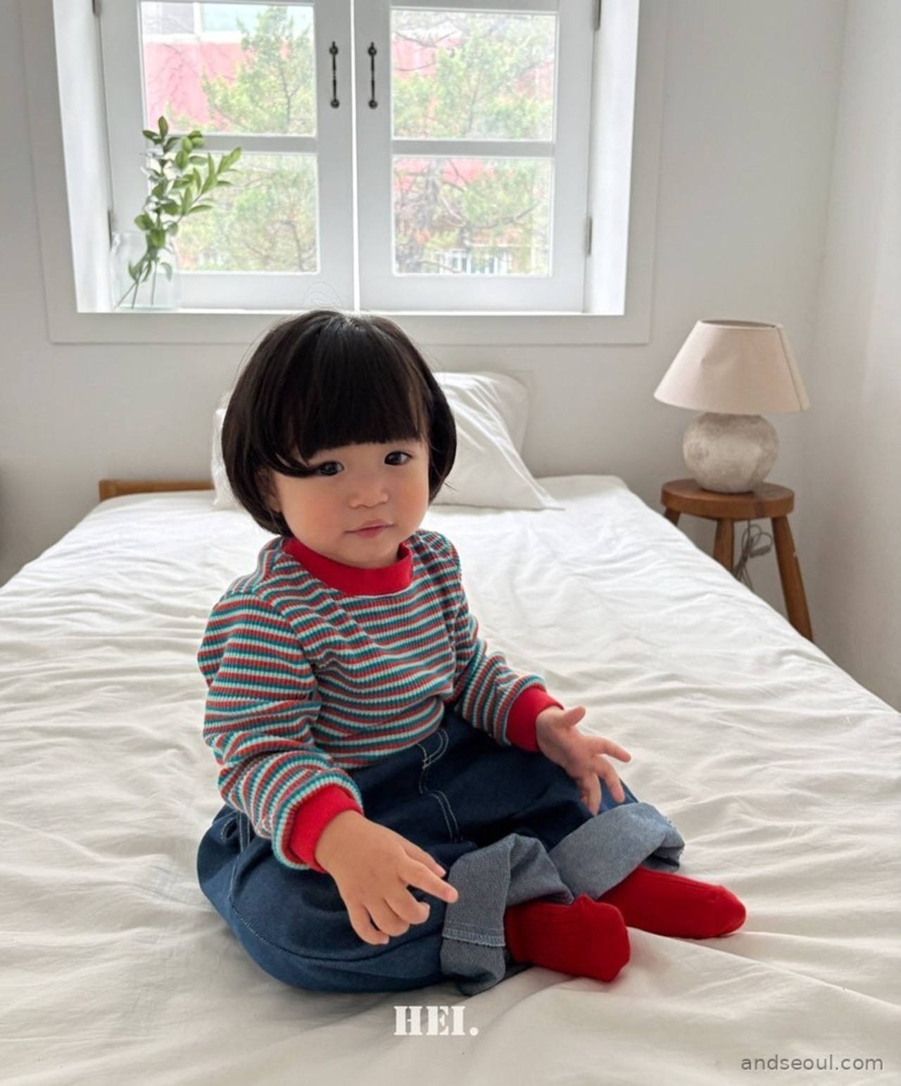 韓国子供服 / 26Autumn / 〖取寄〗Hei / ポポTシャツ / キッズ服 / カラフル服 / 秋服 *XS~XL*