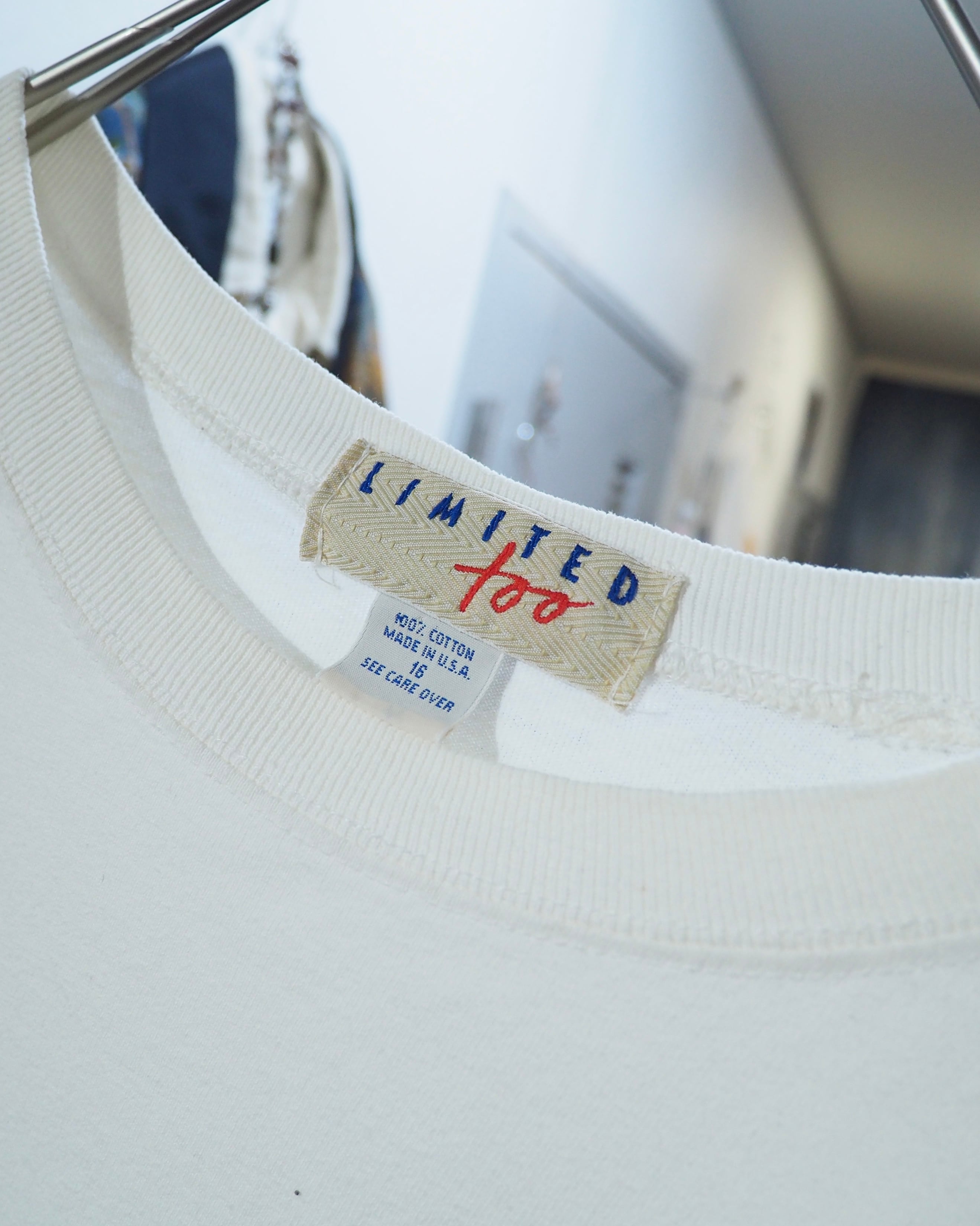” Made in USA ” Beautiful Pansy Flower printed White SS Tee