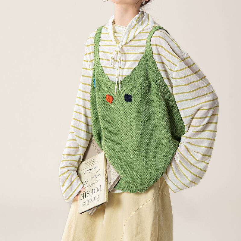 フラワーモチーフベスト M2178