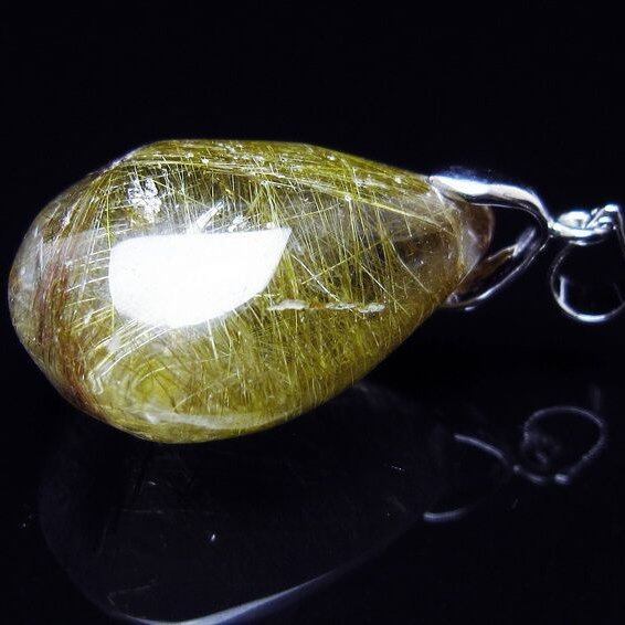 プラチナルチルクォーツ ペンダント 一点物 メール便可 [M便 1/20] 112-13238