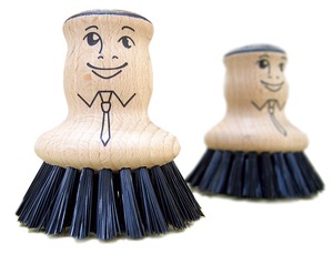 パパ/ 野菜ブラシ/ポットブラシ/フライパンブラシ 【キッチン雑貨/Brounie1】