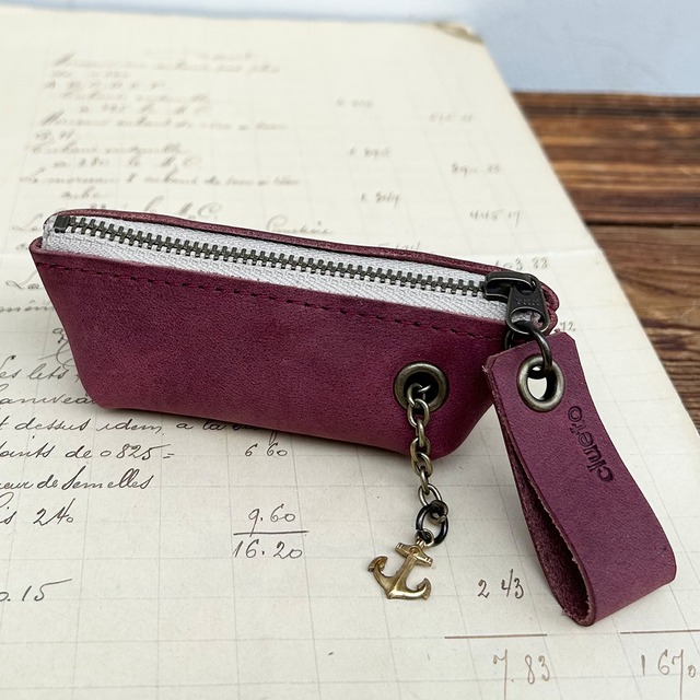 2025/11/17 12時販売開始　即納商品　yacht-s:ワイン(イタリアンレザーキーケース　数量限定レザー)